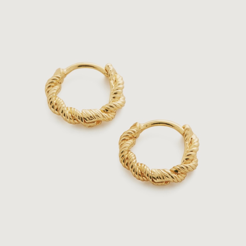 Monica Vinader Corda Huggie Earrings